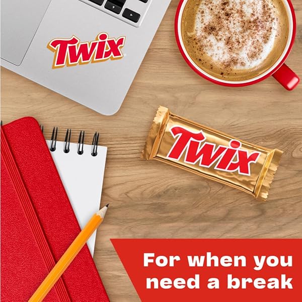 TWIX BULK CHOCOLATE CANDY INDIVIDUALLY WRAPPED, FULL SIZE, CARAMEL CHOCOLATE COOKIE CANDY BAR, PERFECT FOR SNACKS, PARITES, GOODIE BAGS, HOLIDAYS 36-COUNT BOX