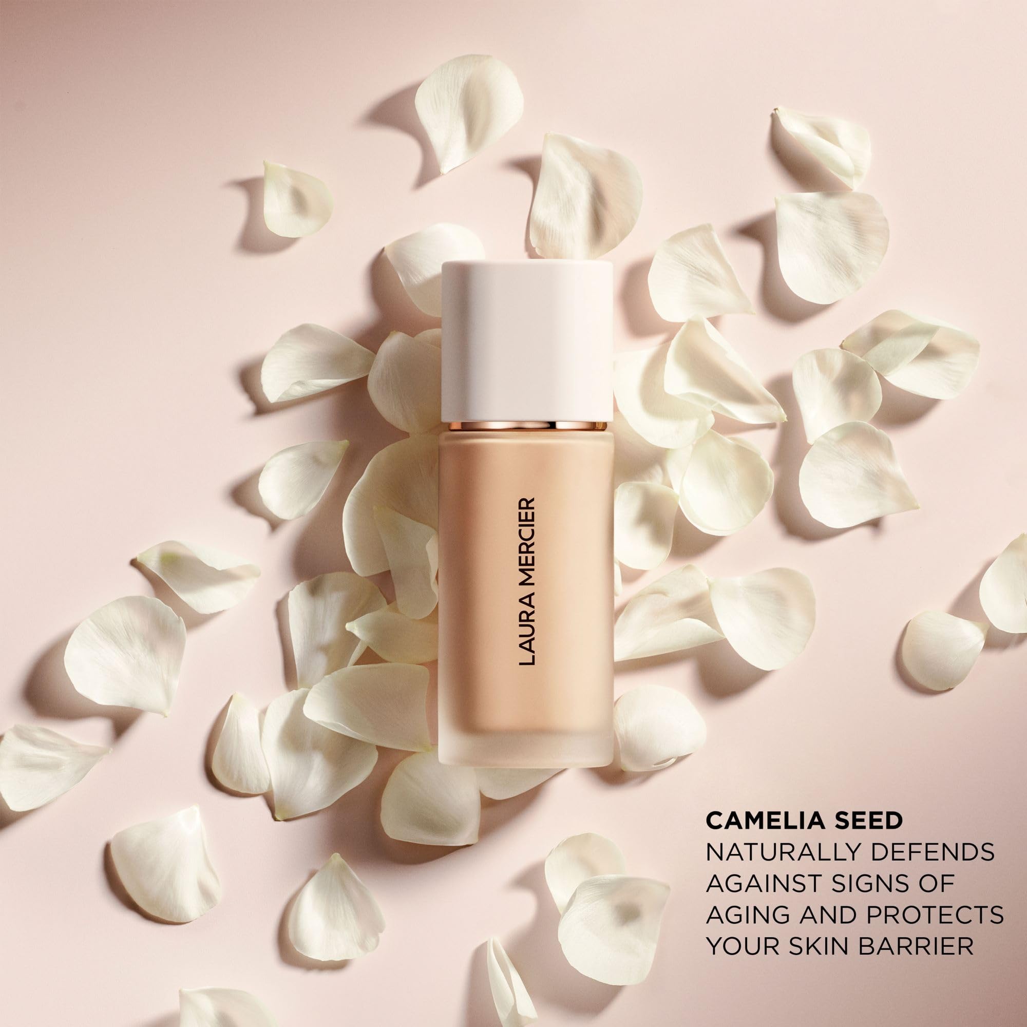 Laura Mercier Real Flawless Weightless Perfecting Waterproof Liquid Foundation: Medium-Buildable Coverage, 12 HR Fade-Proof Wear, Natural Finish, Hydrating, Long Lasting, Non-Comedogenic