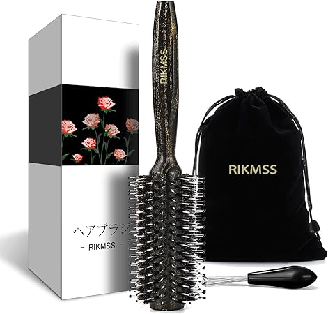 Amazon Rikmss ロールブラシ 豚毛 ヘアブラシ ロール ブロー カール 頭皮マッサージ くし 木製 櫛 ヘアケア 高级 コーム レディース メンズ サラサラ 巻き髪 耐熱 人気 艶髪 美髪ケア L Rikmss ヘアブラシ 通販