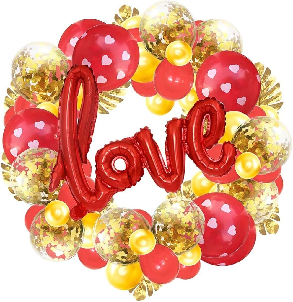 At The Lowest Price Armfer Household Supply Valentines Day Balloons Decorations Love Balloons Heart Balloons Foil Balloons Latex Balloons Valentines Day Decor Kit For Wedding Anniversary Backdrop Birthday Party Supplies Sports Outdoors