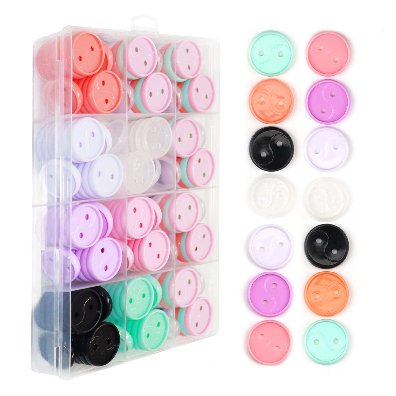Photo 1 of Plastic Expansion Discs, 1 Inch Book Discbound Binding Discs, 7 Colors Mini Binding Ring Discs for Notebooks and Planners (168pcs)