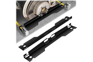 TOBUMO 2 Pack Heavy Duty Wheel Alignment Tool Kit - Black Toe Alignment Tool Plates Contains 2 Pcs Tape Measures,Hanging Hole Design - Fast and Accurate Measurements,Suitable for Various Vehicles