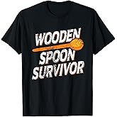 Funny Retro Vintage Wooden Spoon Survivor T-Shirt