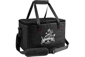 EddHomes BBQ Blanket for Resting Meat, Reusable Insulated Brisket Resting Blanket, Large Capacity BBQ Meat Blanket Bag with Adjustable Shoulder Strap, Smoker Meat Insulated Resting Bag for BBQ Meat