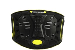 Klanata Impact Resistant Motocross Kidney Belt, Protective Back Support for Off Road Riding, 80x100cm 31.5x39.4in with Adjust