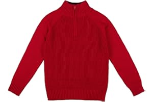 Cozeeme Half Zip Long Sleeve Sweater Little Kid to Big Kid