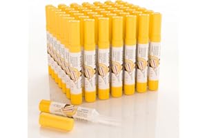 50pcs Vial Convenient Super Glue, Weglau All Purpose Adhesive,Instant bonding for bonding Glass, Leather, Metal, Wood, Plastic, Silicone, Rubber - 1.5g/pc