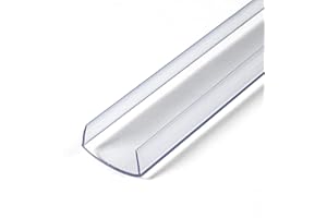 Outwater Plastics 100-Cl Clear 1" Rigid Vinyl Clear Plastic U-Channel/C-Channel 36 Inch Lengths (Pack of 4)