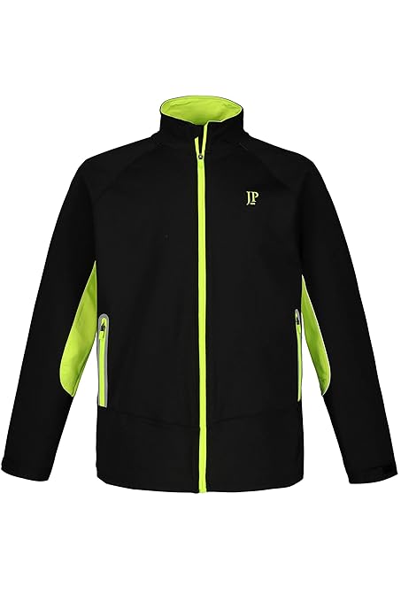 JP 1880 Herren große Größen bis 7XL, Fahrrad-Jacke, superleicht und zweifarbig, 3 Taschen mit Reflektor-Band, Stehkragen und 