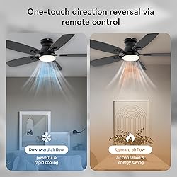SUNMORY 42" Ceiling Fans with Lights and Remote/APP