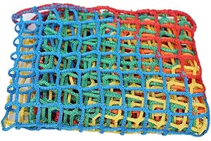 KACQIHTU Rope Net Kids Safety Netting Stair Balcony Railing Child Safety Net Playground Netting Patio Fence Protection Net Pet Toy Anti-Fall Rope Netting Multicolour