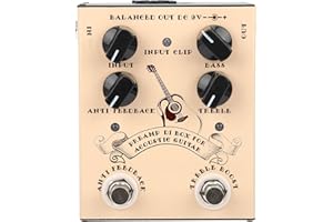 RiToEasysports Guitar Effects Pedal,Aluminum Alloy Shell Effect Pedal DI Box for Acoustic Guitar