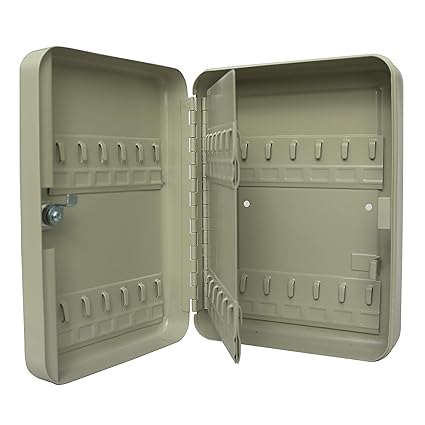 Sheel Stainless Steel Master Lock Key Box/Small Key Lock Box/Safe Lock Key Cabinet with Wall Mount (48 Hooks)