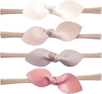 leather baby bows