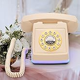 UKBW Audio Guest Book Wedding Phone, 32G Record Customized Audio Message with Guest Book, Retro Style Audio Guestbook for Birthdays Parties Confessions Special Occasions, Beige