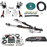 TrendsAuto Roadmaster Nighthawk Tow Bar and Baseplate Combo with Universal Economy Wiring Kit & Invisibrake Braking System Compatible with 2018-2025 Jeep Wrangler JL | Includes Decal