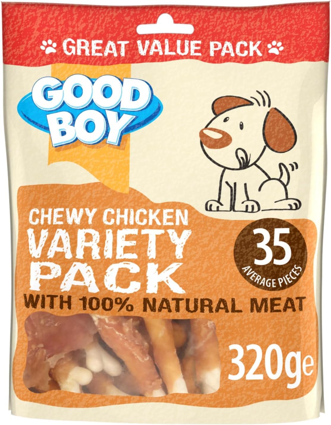 Good Boy Chewy Chicken Strips, 350g