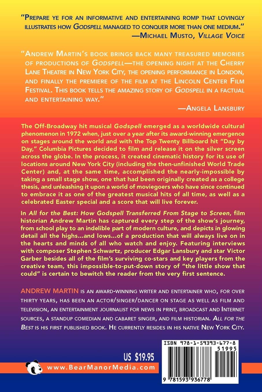 All For The Best How Godspell Transferred From Stage To Screen Martin Andrew Shaffer Paul Amazon Com Books