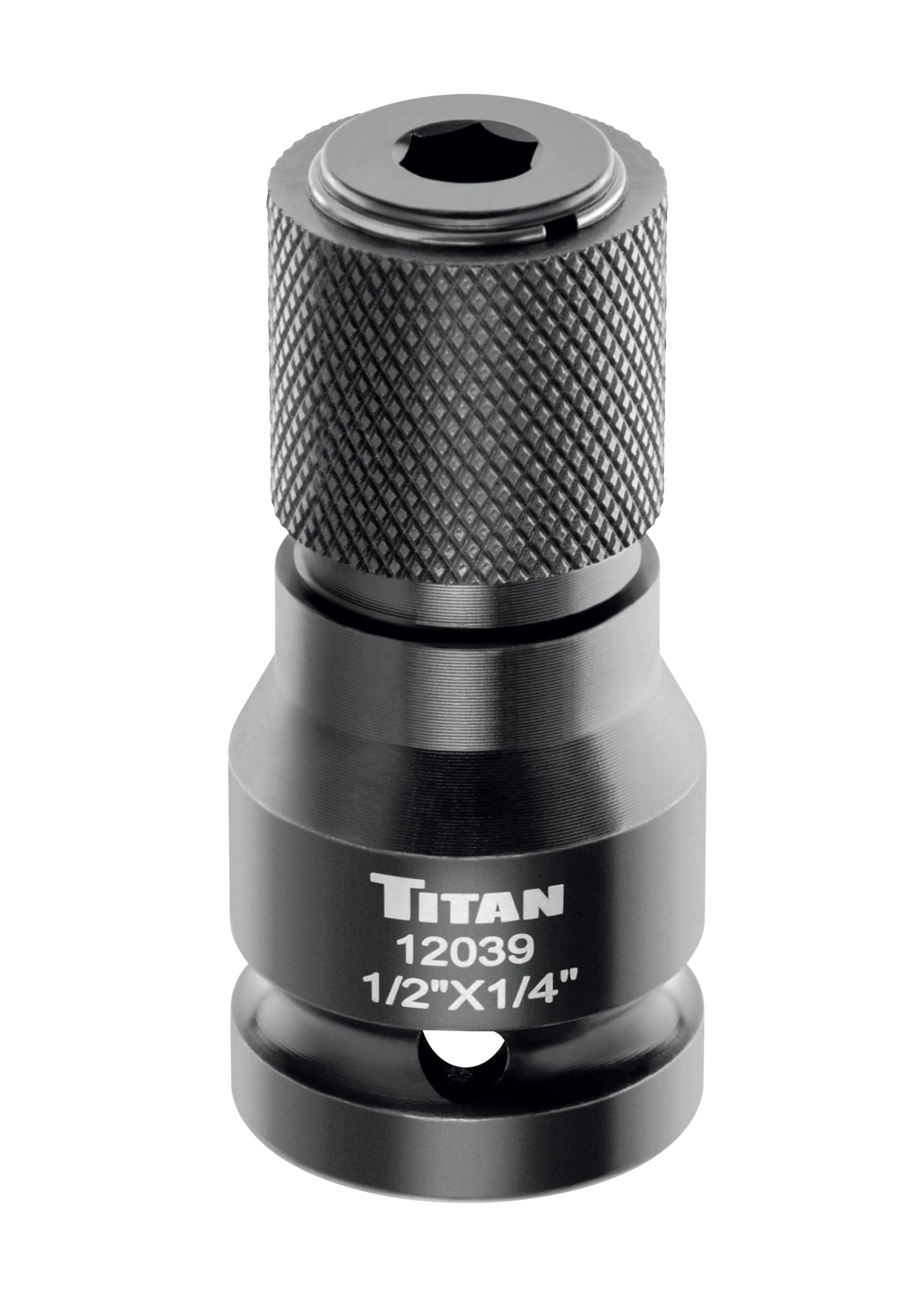 Titan 12039 1/2" Drive to 1/4" Hex Drive Quick Change Adapter