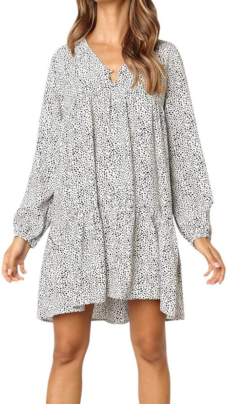 white long sleeve sundress