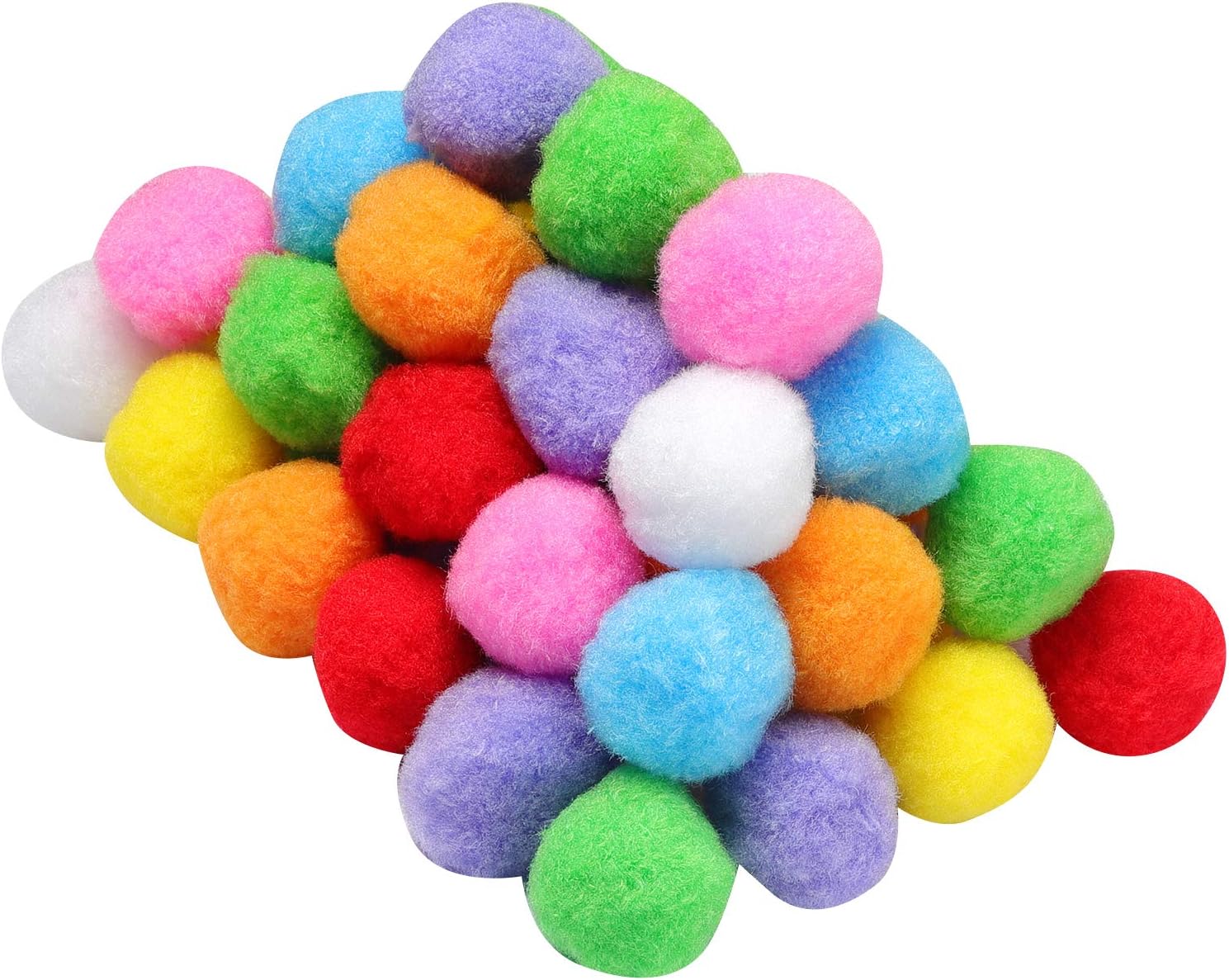 1.5 Inch Assorted Pom Poms for DIY Creative Crafts Decorations, Assorted Colors (100 Pack): Arts, Crafts & Sewing