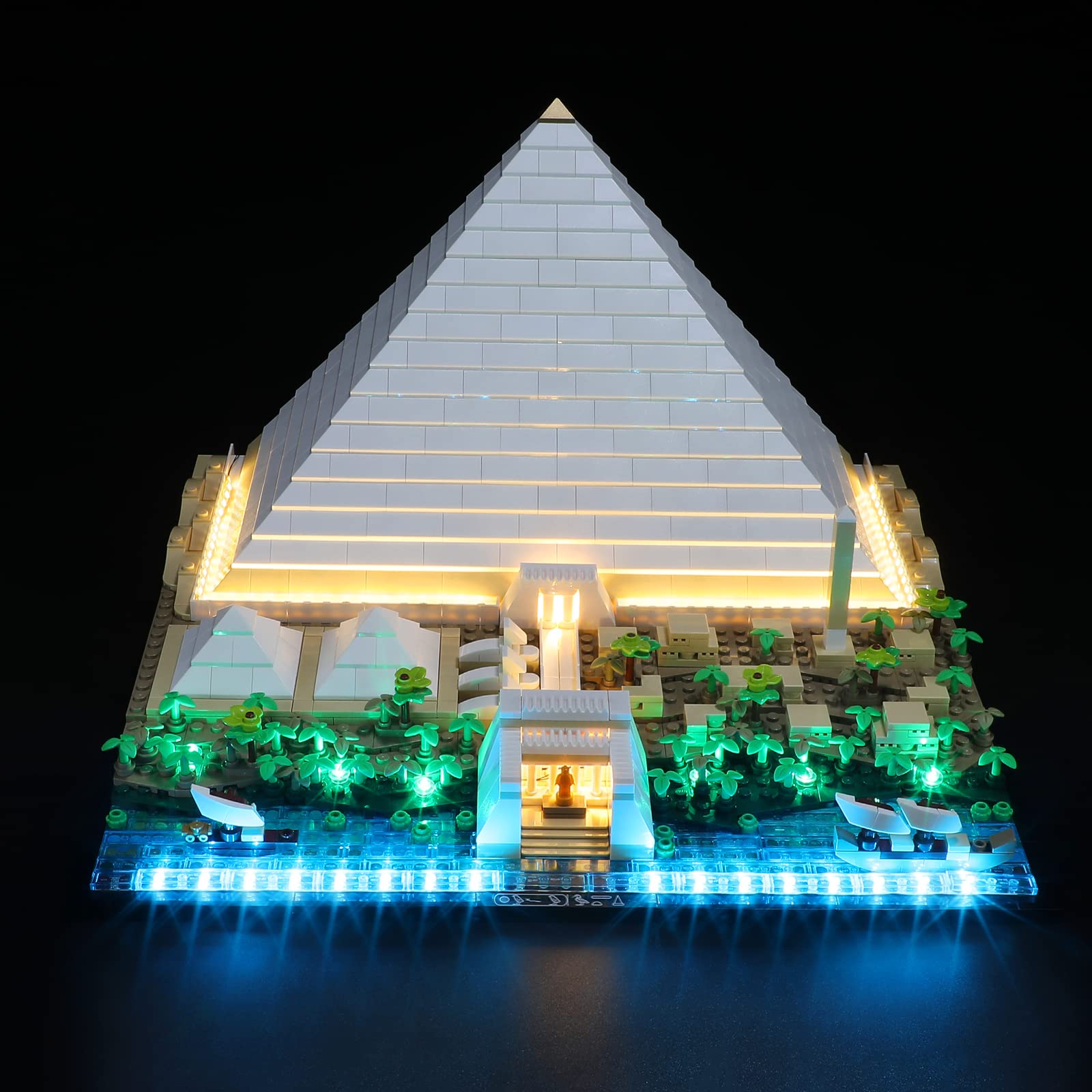 GEAMENT LED Light Kit Compatible with LEGO Great Pyramid of Giza - Lighting Set for Architecture 21058 Model (Building Set Not Included)