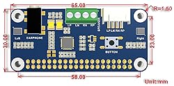 Coolwell WM8960 Audio Module Hi-Fi Sound Card HAT