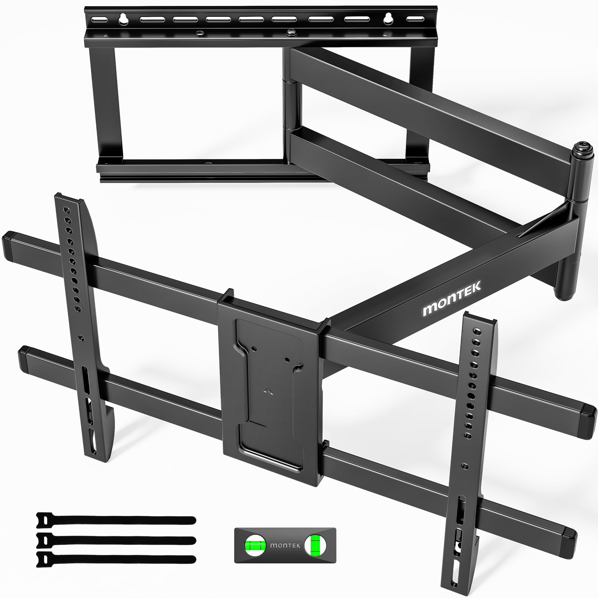 Photo 1 of ***FACTORY SEALED*** monTEK Long Arm TV Wall Mount for Most 43-80 Inch TVs, 42 Inch Long Extension TV Mount Swivel and Tilt, Full Motion Wall Mount Tv Bracket Fit Max VESA 600 x 400mm, Up to 110 lbs, 16”,18” Studs