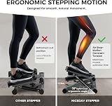 Niceday Mini Stepper Exercise Machine with Resistance Bands LCD Monitor view 2