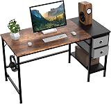 HOMIDEC Computer Desk with Drawer and USB/Headphone Hook 100x50x75cm