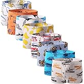 Taxzode Little Boys Soft Cotton Briefs Toddler Kids Underwear Various cute patterns 6-8Pack