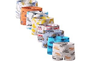 TAXZODE Little Boys Soft Cotton Briefs Toddler Kids Underwear Various cute patterns 6-8-9Pack,size:2-3T 3-4T 4-5T 5-6years 7-8years