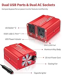 200W Power Inverter, LVYUAN Inverter 12V DC to 110V