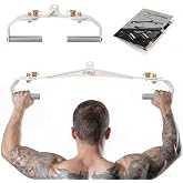 MOST GRIP LAT Pull Down Bar Set with 360&deg; Rotatable Handles, LAT Pulldown Attachments for Whole Back Training, Heavy-Duty Locking LAT Pulldown Bars for Home Gym Cable