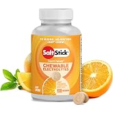 SaltStick High Sodium Electrolyte FastChews - Orange, 120 Tablets | Chewable electrolyte tablets that start working in 45 seconds. No mixing or waiting&mdash;just chew for hydration on the go.