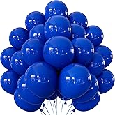 Adeyoo Royal Blue Balloons - 12 Inch Royal Blue Balloons 50 Pcs Round Latex Balloon Party Balloon for Birthday Baby Shower Wedding Anniversary Party Decorations, Photo Backdrop Supplies
