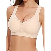 Seamless Front Close Bras for Women Post Surgery Full Coverage Moisture Wicking Comfort Supportive Convenient Bralettes