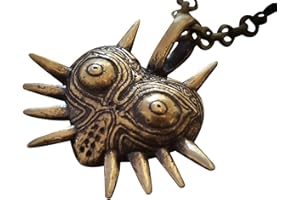 Baldur Jewelry - Legend of Zelda Hylian Shield Majora Mask Merchandise Necklace Pendant for Men Women - Zelda Necklace Anime Cosplay Jewelry Amulet - Zelda Games Figure Charm Gifts Accessories