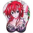 BETOMSPS Comfortable Mouse Pad Gaming Mouse Mat Cute Computer Mouse Pad with Wrist Support Anime Red, Funny Mouse Pads for Work