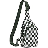 FODOKO Sling Crossbody Bag Main Compartment, Zippered Front Pockets, Adjustable Shoulder Strap, WaterResistant Lightweight