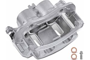 A-Premium Disc Brake Caliper Assembly with Bracket Compatible with Select Nissan Models - Xterra 2000-2004, Frontier 2003-2004, 2.4L 3.3L - Front Left Driver Side