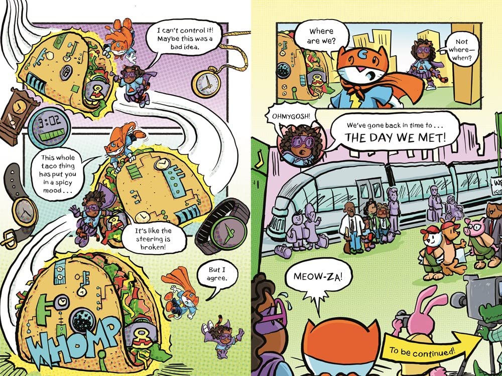 Max Meow Book 4: Taco Time Machine: (A Graphic Novel)