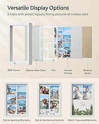 SONGMICS Shadow Box Frame, 1.3-Inch Deep Memory