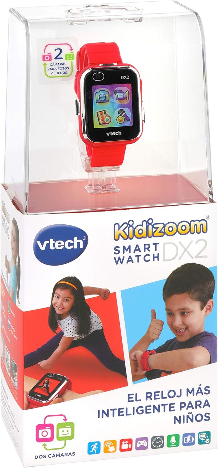 VTech Kidizoom Smart Watch DX2 Kids Smart Watch with Dual Camera red