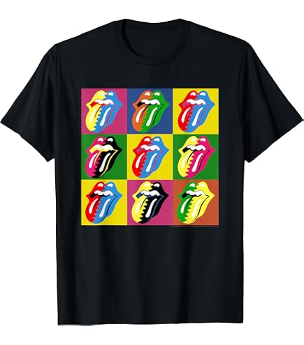 Amazon.com: Official The Rolling Stones HD Multi Tongue T-Shirt