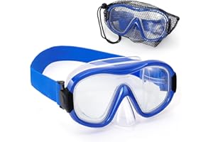 IGYM Diving Mask , Professional Anti-Fog Snorkel Goggles, Anti-Leak Swim Mask with Soft Adjustable Strap & Mesh Bag, Earplug