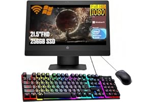 HP ProOne 600 G3 All-in-One Desktop Computer, 21.5" FHD(1920x1080), Core i5-6500 3.2GHz Up to 3.6GHz, 8GB RAM, 256GB SSD, No 