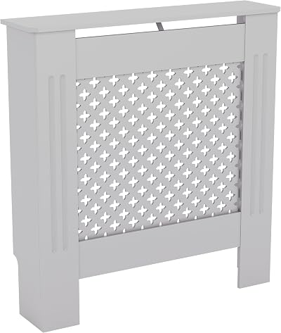 Vida Designs Oxford Radiator Cover White Small H82 W78 D19cm MDF Cabinet