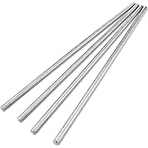 LWCUSNJ 4pcs M8 x 250mm Fully Threaded Rod, M8-1.25mm Thread Pitch,304 Stainless Steel Long Threaded Screw, Right Hand Threads (M8 x 250mm)