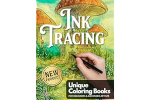 Ink Tracing Coloring Book: Trace the White Lines to Uncover a Hidden Masterpiece : A Unique Concept of the Reverse Coloring Book, Ink Tracing, Calm ... All Ages (INK TRACING reverse coloring books)
